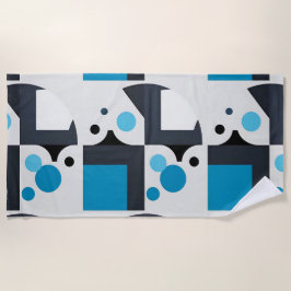 Moderne Abstrakte geometrische Kunstwerke Strandtuch