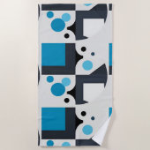 Moderne Abstrakte geometrische Kunstwerke Strandtuch (Vorderseite)