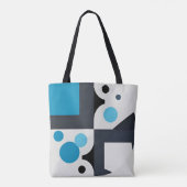 Moderne Abstrakte geometrische Kunstwerke Tasche (Rückseite)