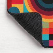 Moderne Abstrakte Geometrische Lebendige Energetis Mousepad (Ecke)