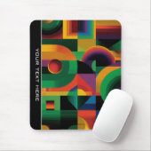 Moderne abstrakte geometrische lebendige energetis mousepad (Mit Mouse)