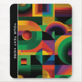 Moderne abstrakte geometrische lebendige energetis mousepad