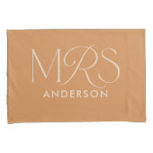 Moderne abstrakte geometrische mr mrs kissenbezug (Vorderseite-Rechts)