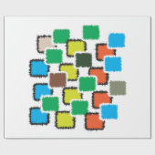Moderne abstrakte geometrische Muster Geschenkpapi Geschenkpapier (Flach)