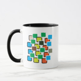Moderne abstrakte geometrische Muster-Kaffeetasse, Tasse