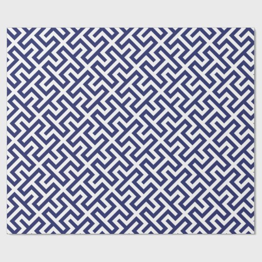 Moderne abstrakte geometrische Muster monogramm Geschenkpapier (Flach)