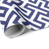 Moderne abstrakte geometrische Muster monogramm Geschenkpapier (Rolleneckpunkt)