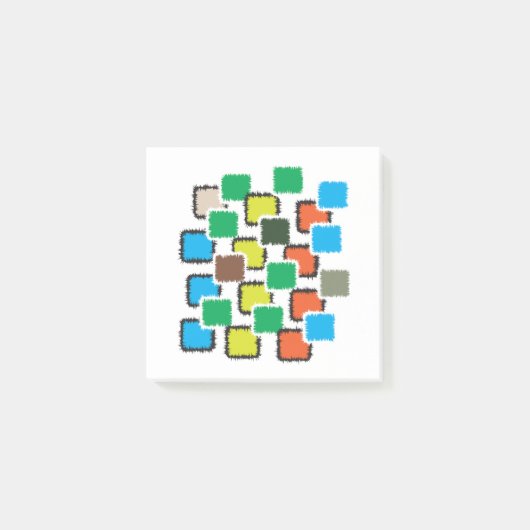 Moderne abstrakte geometrische Muster Post-it Note Klebezettel (Vorderseite)