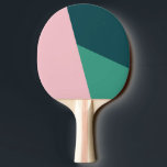 Moderne abstrakte geometrische Pastellfarben pink  Tischtennis Schläger<br><div class="desc">Farbige geometrische Kombination.</div>