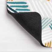 Moderne abstrakte geometrische Pinselstruktur Mousepad (Ecke)