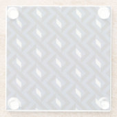 Moderne Abstrakte geometrische Struktur 4 Glasuntersetzer (Rückseite)