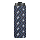 Moderne Abstrakte geometrische Struktur 4 Thermosbecher (Vorderseite)