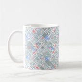 Moderne abstrakte geometrische Struktur. Kaffeetasse (Links)