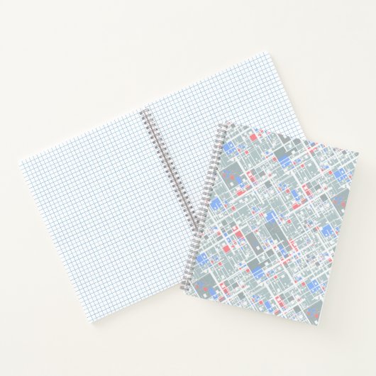 Moderne abstrakte geometrische Struktur. Notizblock (Innenseite)