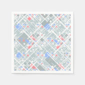 Moderne abstrakte geometrische Struktur. Serviette (Vorderseite)