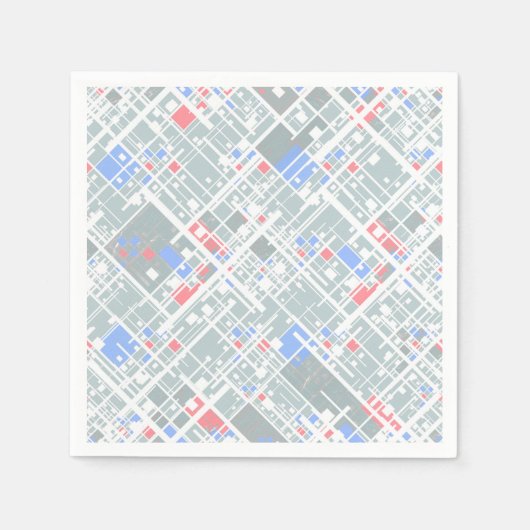 Moderne abstrakte geometrische Struktur. Serviette (Vorderseite)