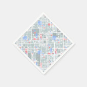 Moderne abstrakte geometrische Struktur. Serviette (Ecke)