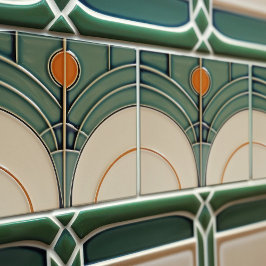 Moderne Abstrakte geometrische Symmetrie des Mitte Fliese