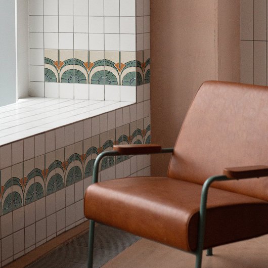 Moderne Abstrakte geometrische Symmetrie des Mitte Fliese