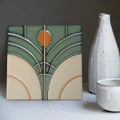 Moderne Abstrakte geometrische Symmetrie des Mitte Fliese