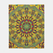 Moderne Abstrakte geometrische Wandkunst Fleecedecke (Vorderseite)