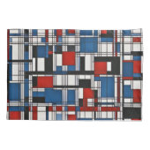 Moderne Abstrakte geometrische Wandkunst Kissenbezug (Rückseite)