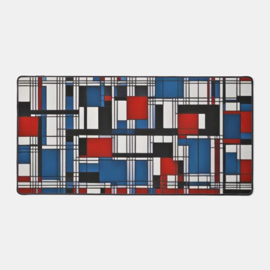 Moderne Abstrakte geometrische Wandkunst Schreibtischunterlage (Vorderseite)