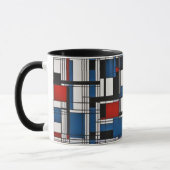 Moderne Abstrakte geometrische Wandkunst Tasse (Links)