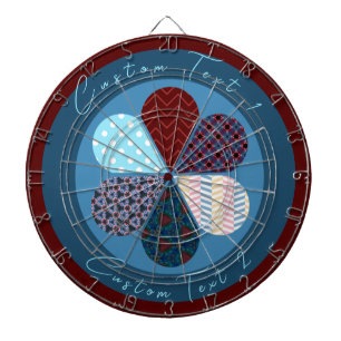 MODERNE ABSTRAKTE GEOMTRISCHE GEMUSTERTE DESIGN RE DARTSCHEIBE