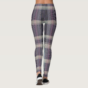 Moderne abstrakte gestreifte Karomuster 1328 Leggings