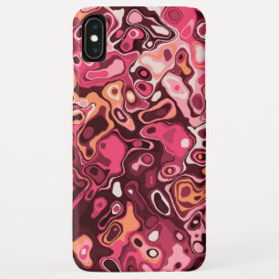 Moderne abstrakte, girly rosafarbene Burgunder Mus Case-Mate iPhone Hülle