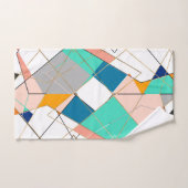 Moderne Abstrakte goldengeometrische Stroke Badhandtuch Set (Handtuch)