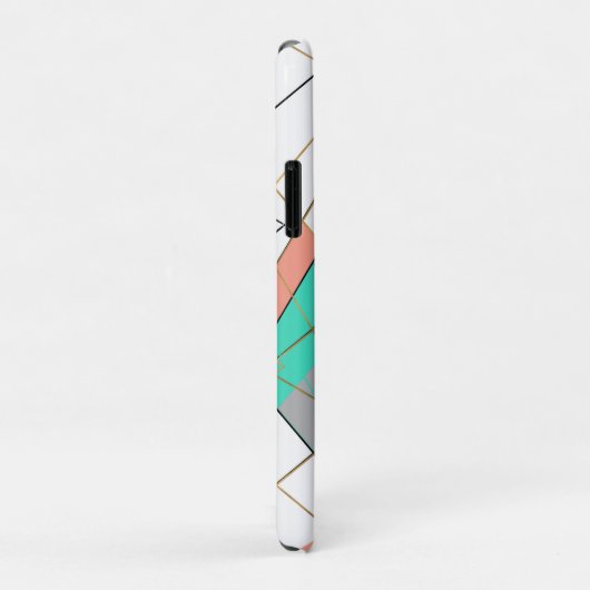 Moderne Abstrakte goldengeometrische Stroke Case-Mate iPhone Hülle (Hinten/Rechts)
