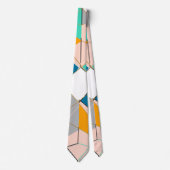 Moderne Abstrakte goldengeometrische Stroke Krawatte (Vorderseite)