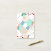 Moderne Abstrakte goldengeometrische Stroke Post-it Klebezettel (Auf Schreibtisch)