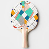 Moderne Abstrakte goldengeometrische Stroke Tischtennis Schläger (Vorderseite)