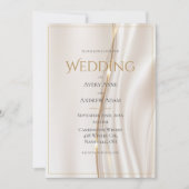 Moderne Abstrakte Goldhochzeit Einladung (Vorderseite)