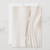 Moderne Abstrakte Goldhochzeit Einladung (Rückseite)