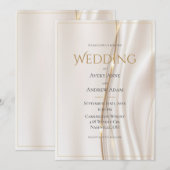 Moderne Abstrakte Goldhochzeit Einladung (Vorne/Hinten)