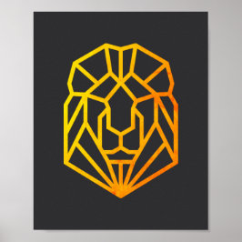 moderne abstrakte Goldkunst Poster