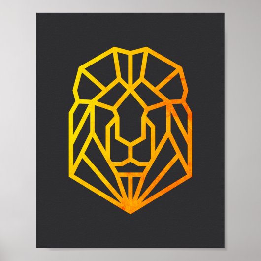 moderne abstrakte Goldkunst Poster (Vorne)