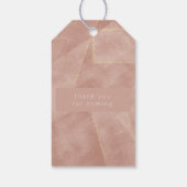 moderne abstrakte Goldmedaille Gastgeschenk Hochze Geschenkanhänger (Rückseite)