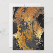 Moderne abstrakte Goldverglasung Einladung (Rückseite)