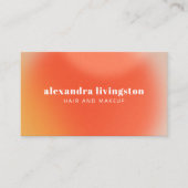 Moderne Abstrakte Gradient Creative Künstlerisch O Visitenkarte (Vorderseite)
