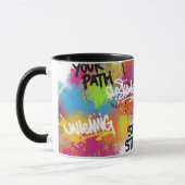 Moderne abstrakte Graffiti-Kunst personalisierte G Tasse (Links)