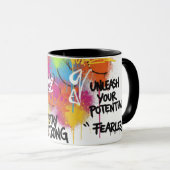 Moderne abstrakte Graffiti-Kunst personalisierte G Tasse (VorderseiteRechts)