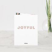 Moderne abstrakte Grafik Rot, Rosa + Grün fröhlich Ankündigung (Rückseite)