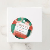 Moderne abstrakte Grafik Rot, Rosa + Grün fröhlich Geschenkanhänger (Beispiel)