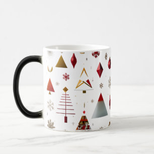 Moderne abstrakte grafische Weihnachtsformen  Verwandlungstasse