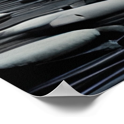 Moderne Abstrakte graue und weiße Formen Poster (Ecke)